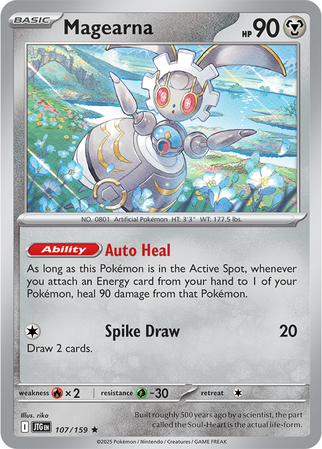 Magearna 107/159 - Rare - Reverse Holo-Kantocards