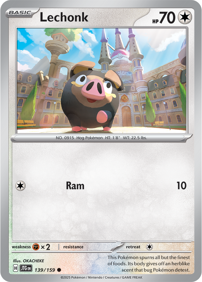 Lechonk 139/159 - Common - Reverse Holo-Kantocards