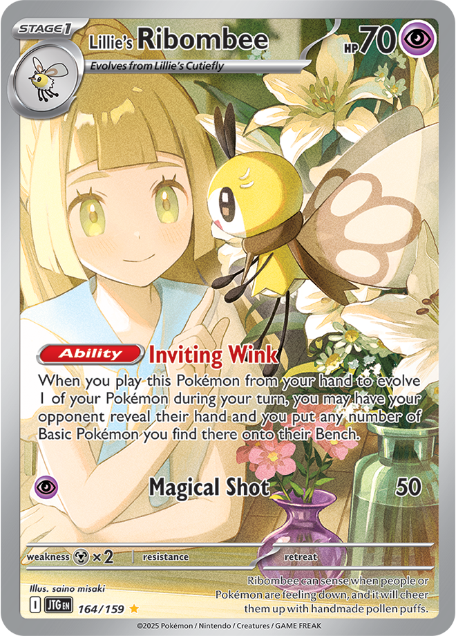 Lillie's Ribombee 164/159 - Illustration Rare-Kantocards