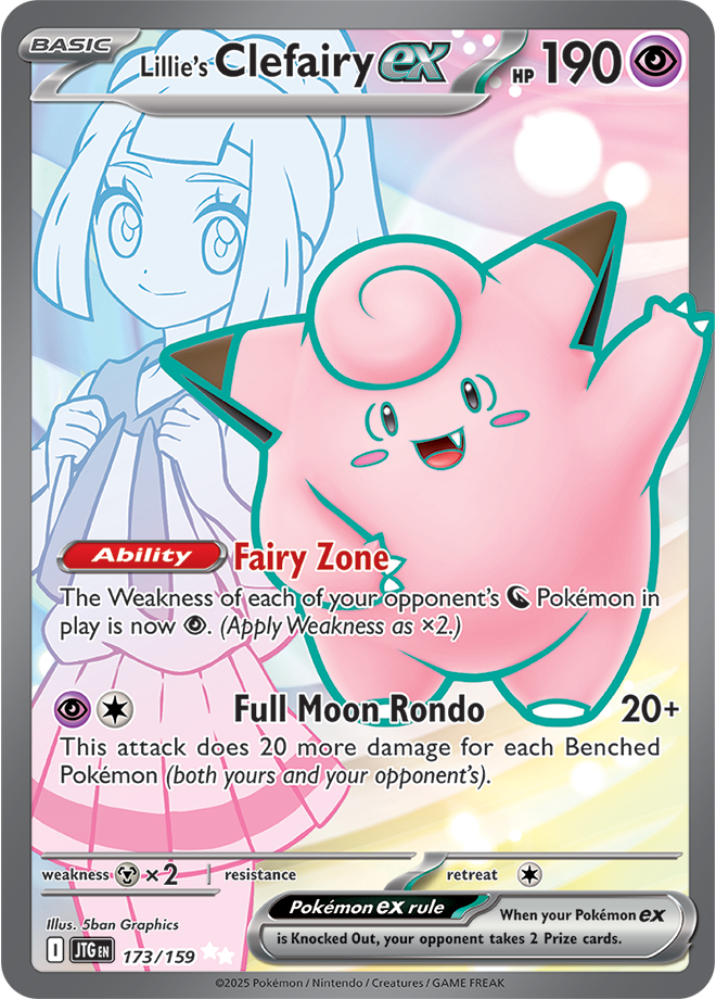 Lillie's Clefairy ex 173/159 - Ultra Rare-Kantocards