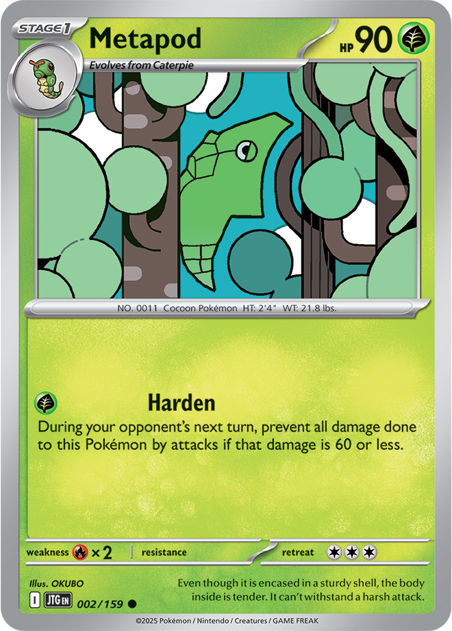 Metapod 002/159 - Common-Kantocards