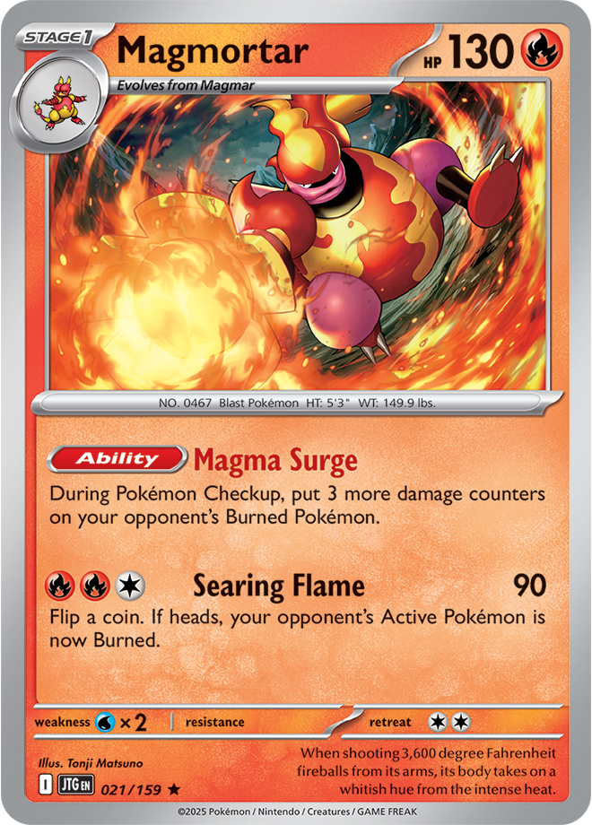 Magmortar 021/159 - Rare - Holo-Kantocards