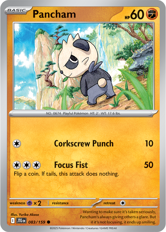 Pancham 083/159 - Common - Reverse Holo-Kantocards