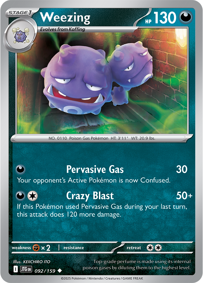 Weezing 092/159 - Uncommon-Kantocards