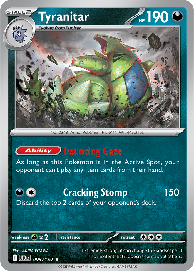 Tyranitar 095/159 - Rare - Holo - Reverse Holo-Kantocards