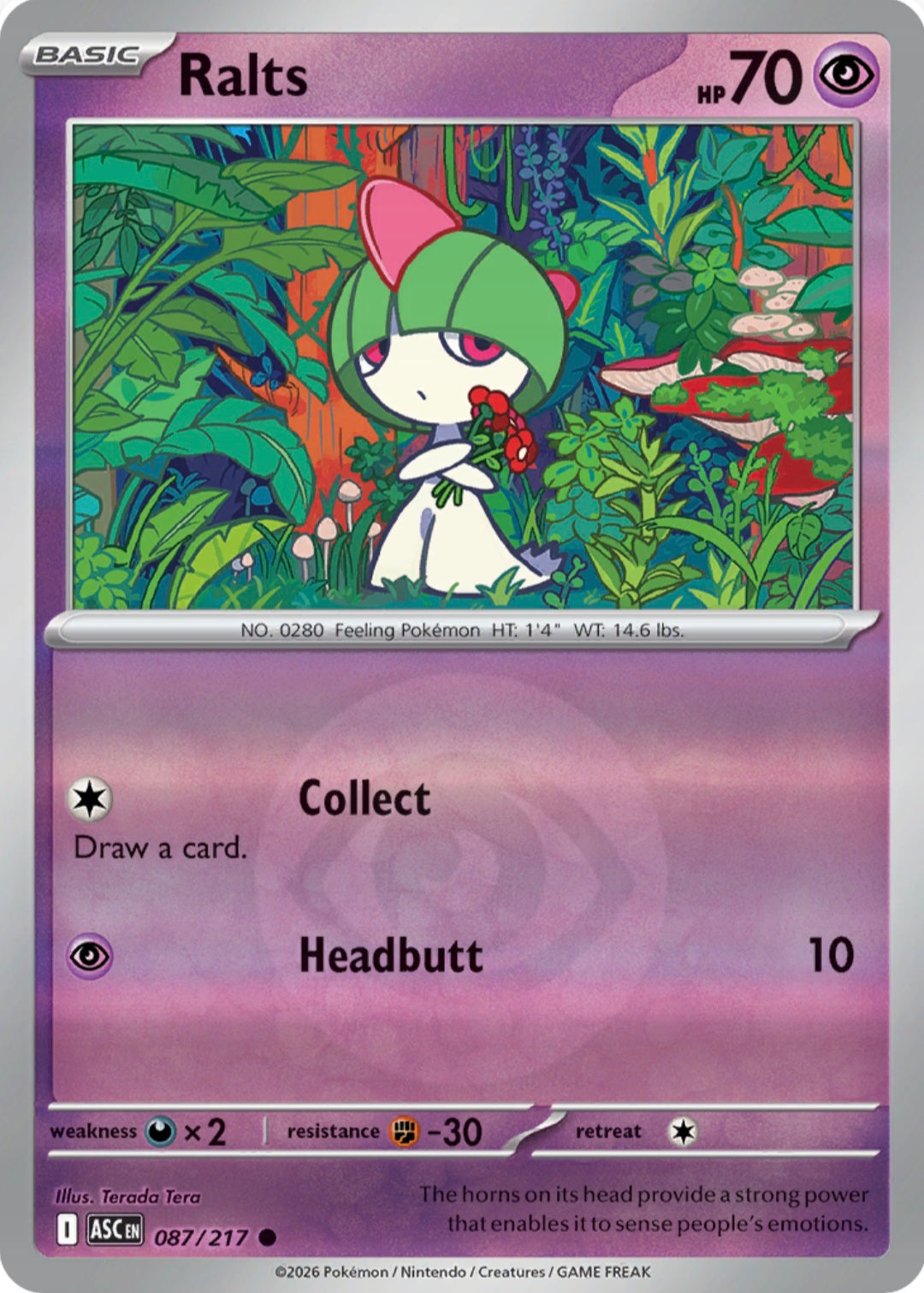 Ralts 087/217 - Common - Reverse Holo