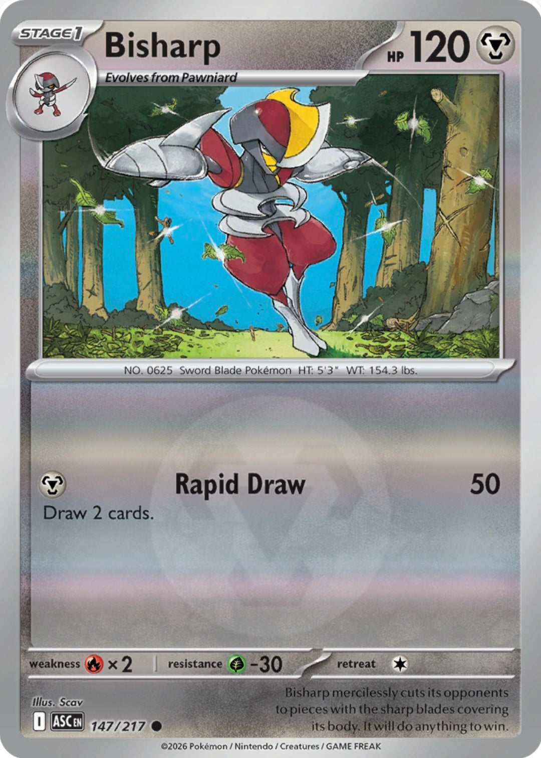 Bisharp 147/217 - Common - Reverse Holo