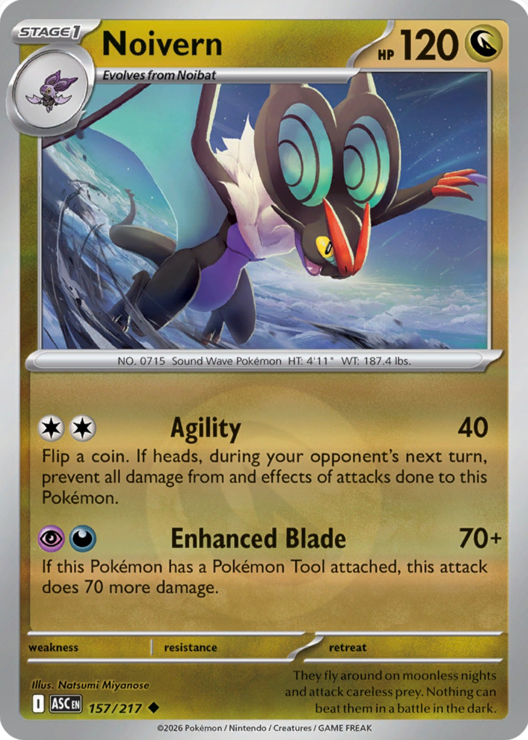 Noivern 157/217 - Uncommon - Reverse Holo