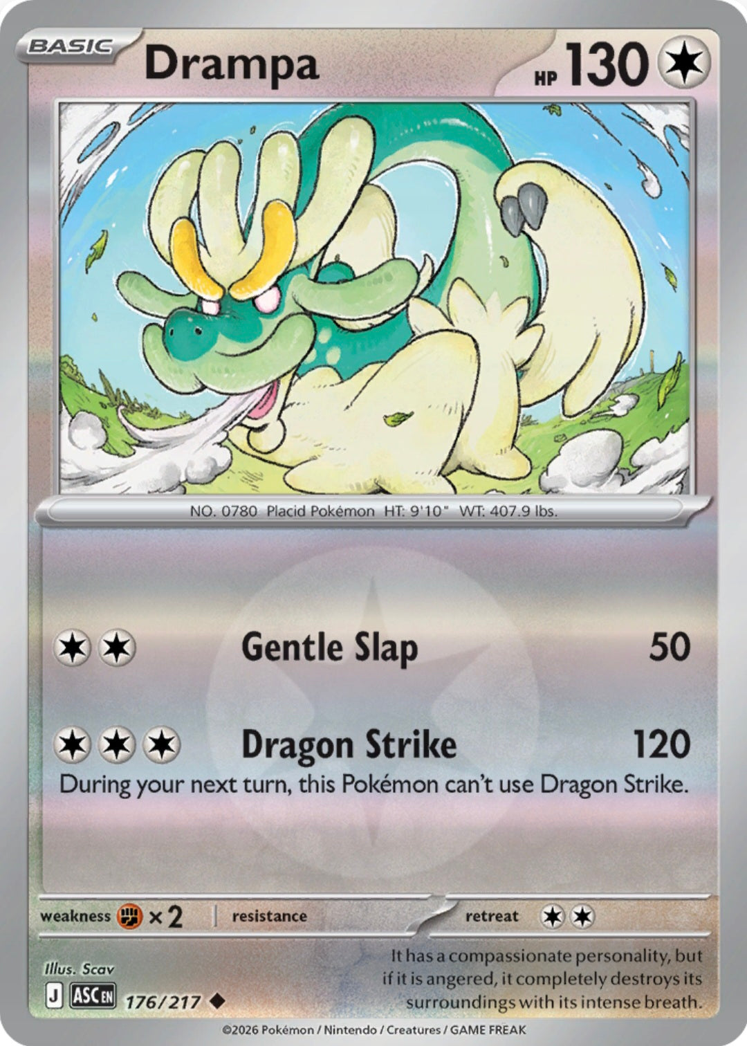Drampa 176/217 - Uncommon - Reverse Holo