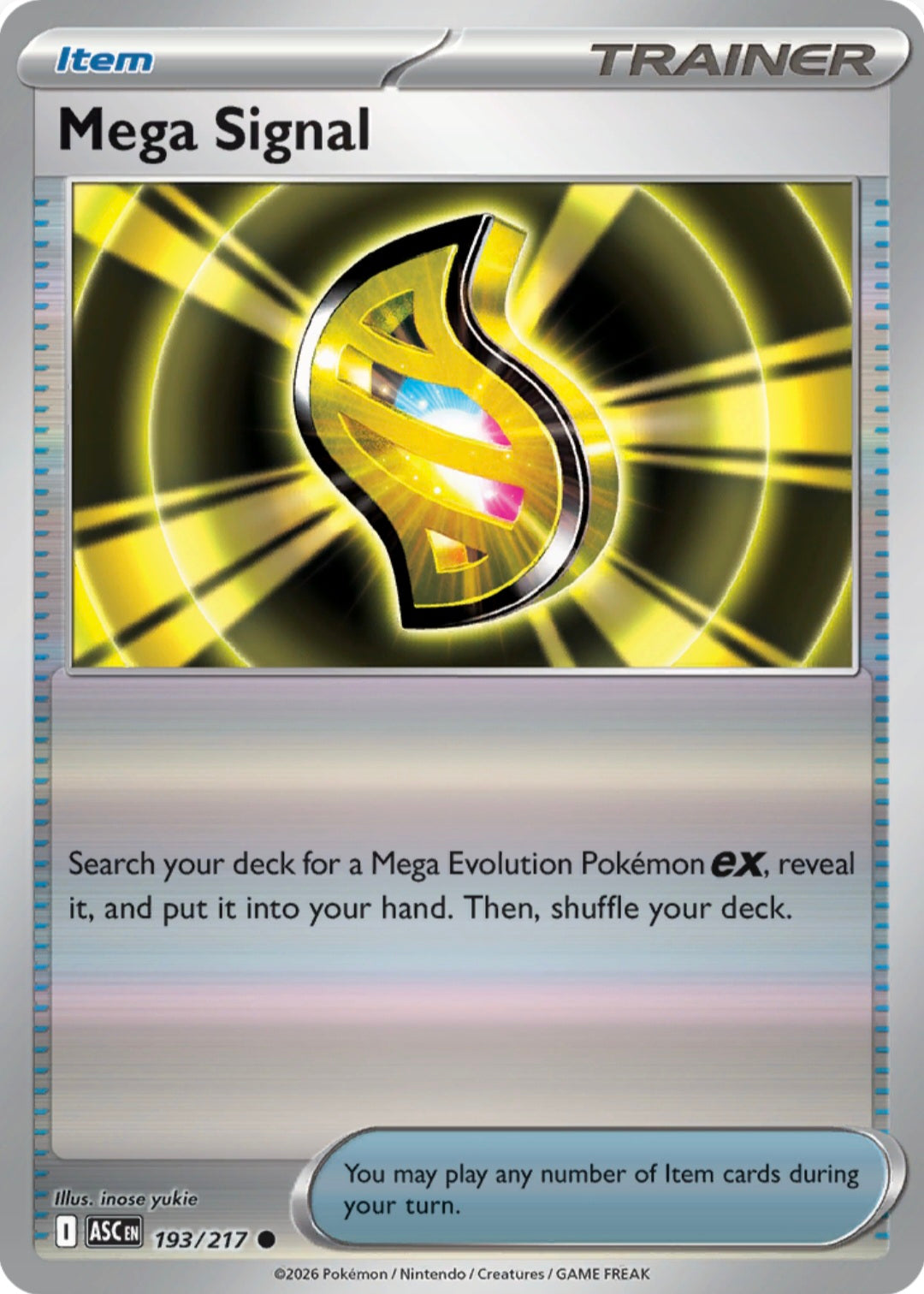 Mega Signal 193/217 - Common - Reverse Holo