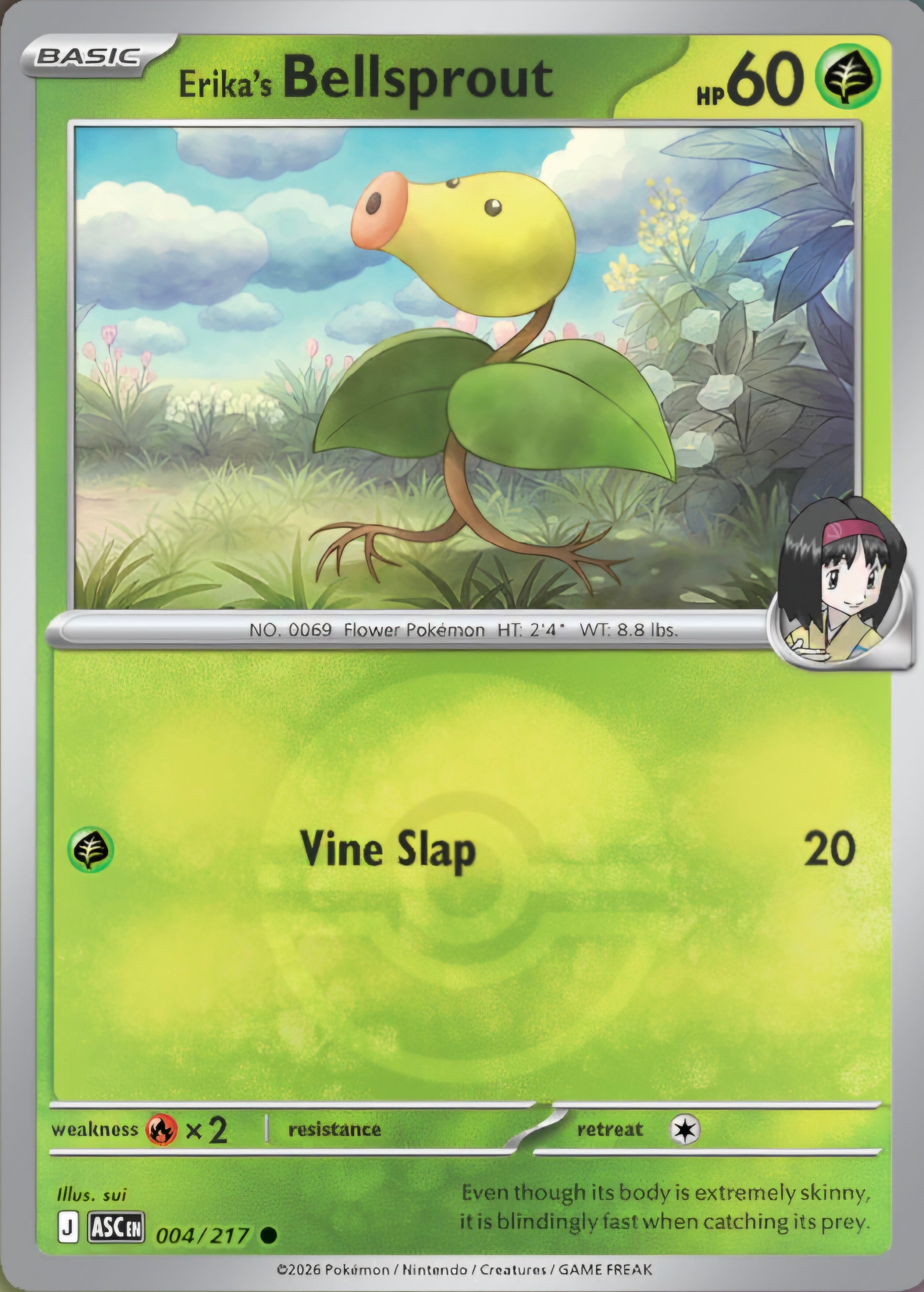 Erika's Bellsprout 004/217 - Common - Poke Ball