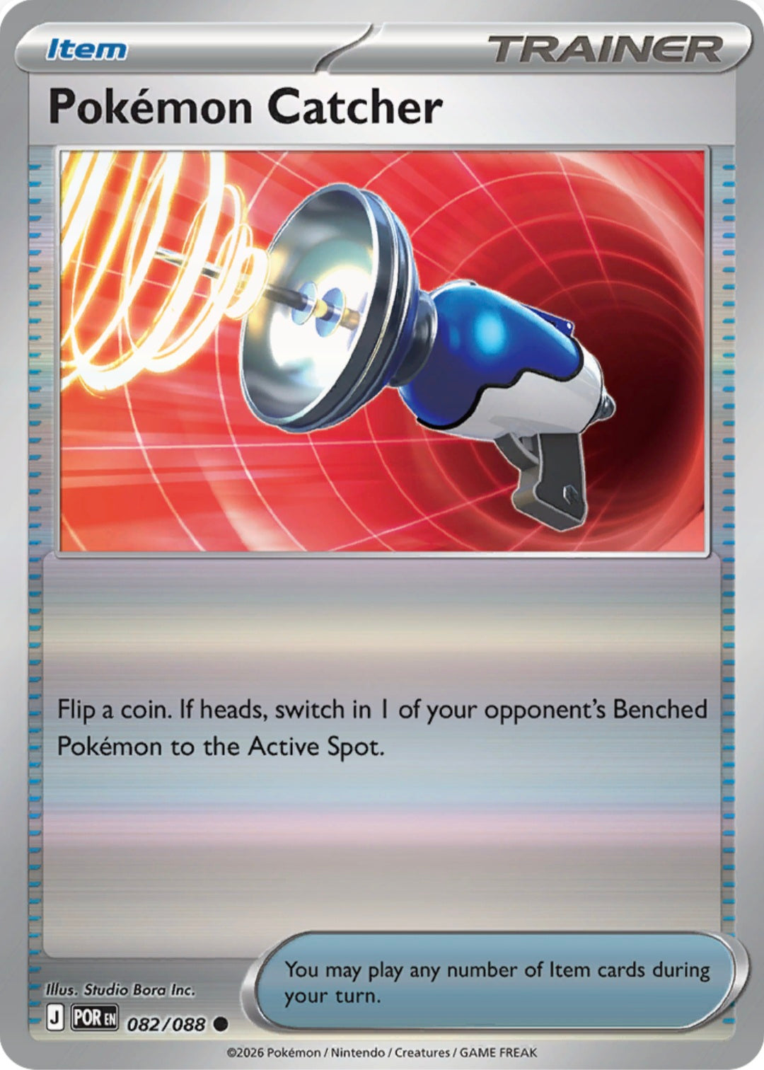 Pokemon Catcher 082/088 - Common - Reverse Holo