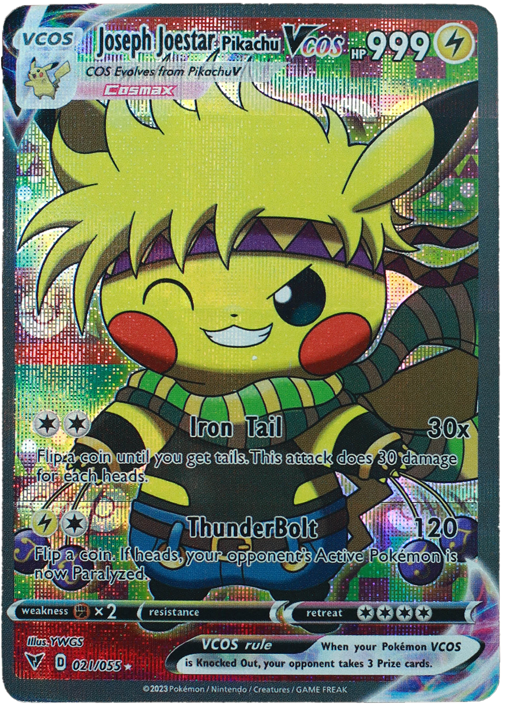 Pikachu Jojo's (Carta custom no original)-Kantocards
