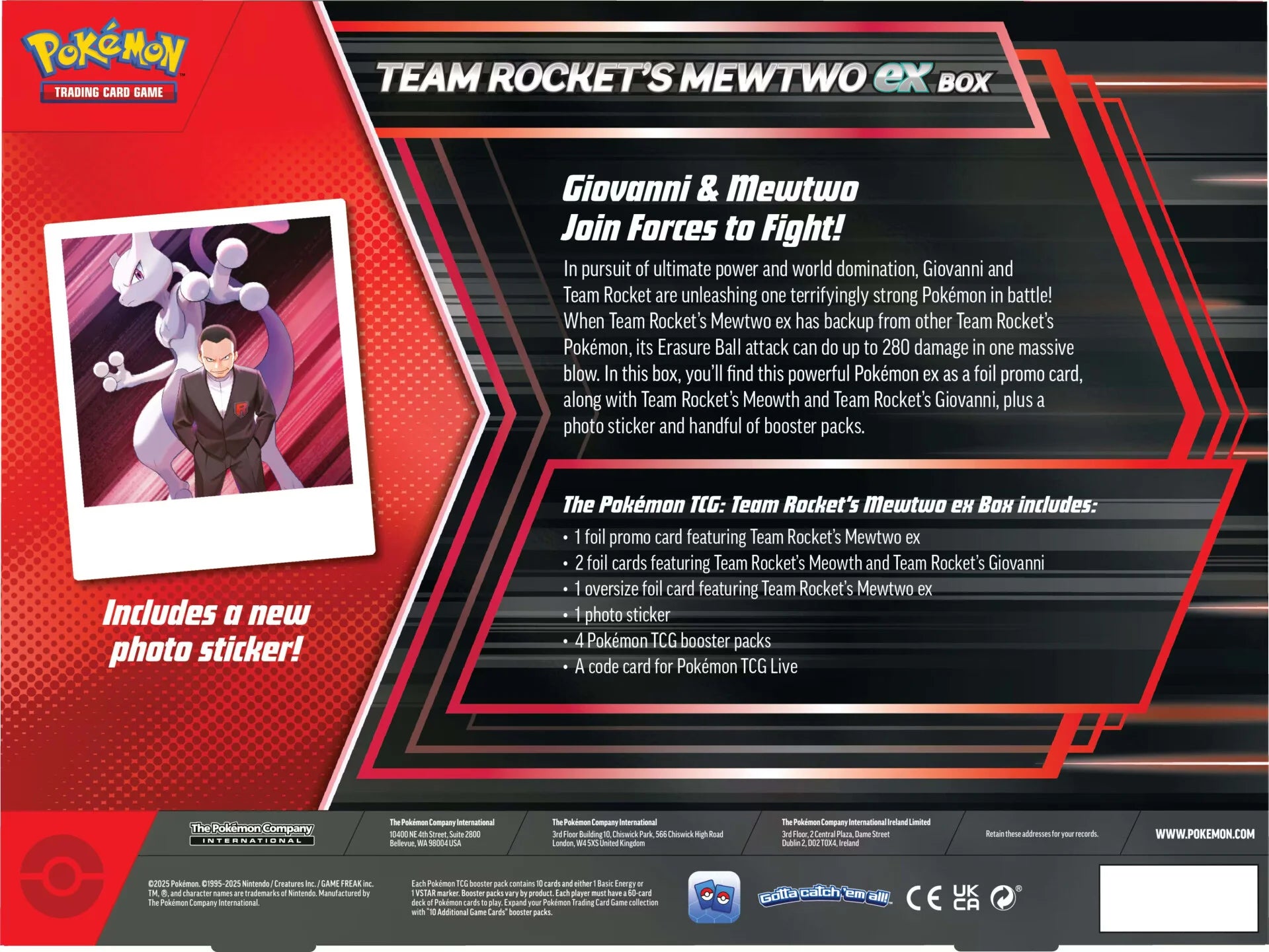 Team Rocket's Mewtwo ex Box-Kantocards