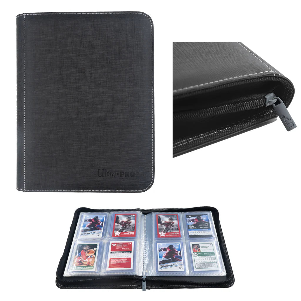 4-Pocket Toploader Zippered Premium PRO-Binder