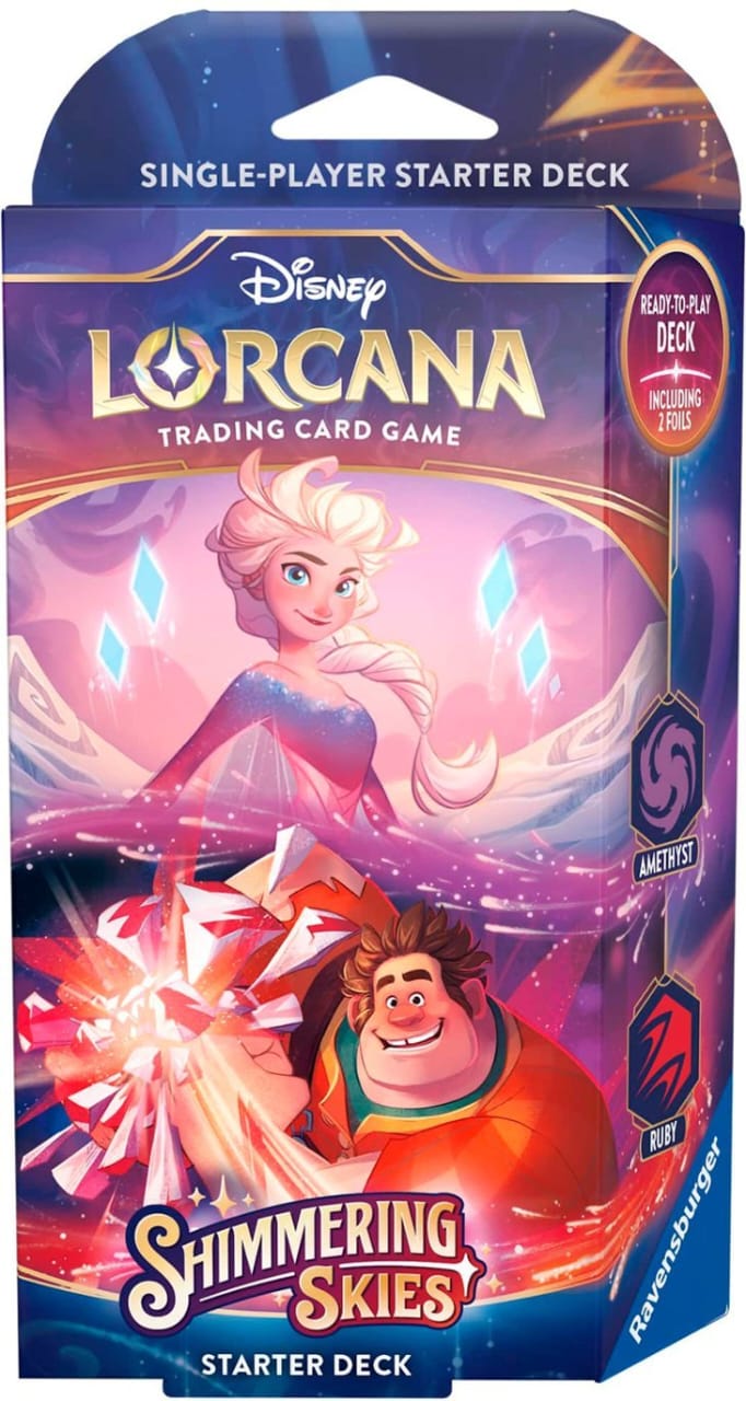 Deck Disney Lorcana Shimmering Skies (Amethyst & Ruby)-Kantocards