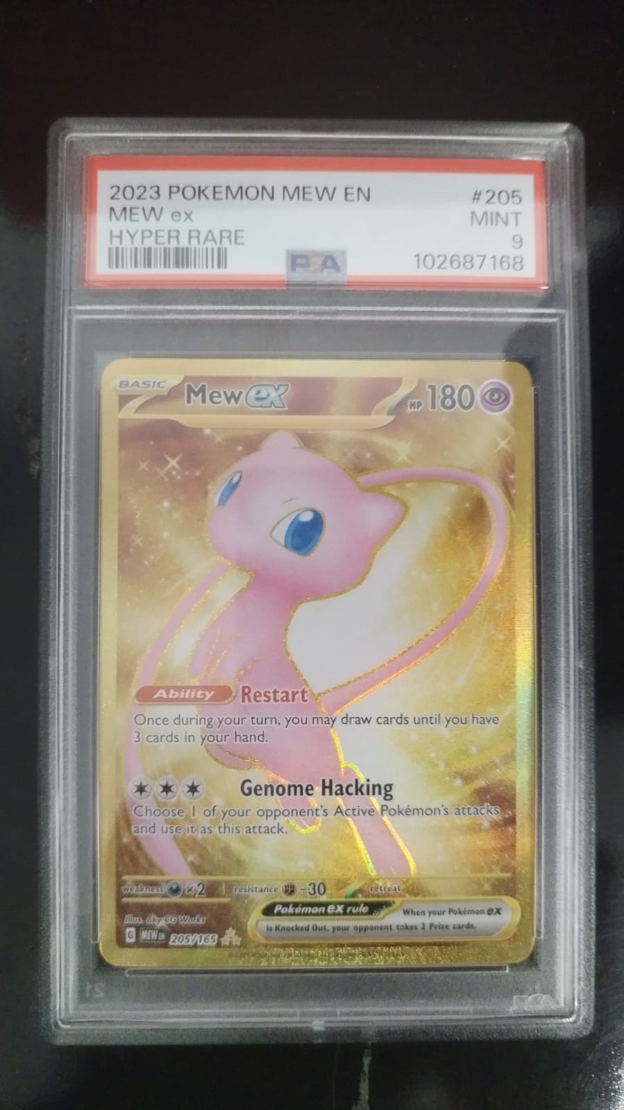 Mew ex 205/165 -PSA 9- (Subasta)