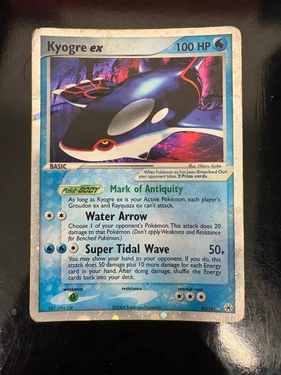 Kyogre ex 94/101 -Ver Condición- (Subasta)