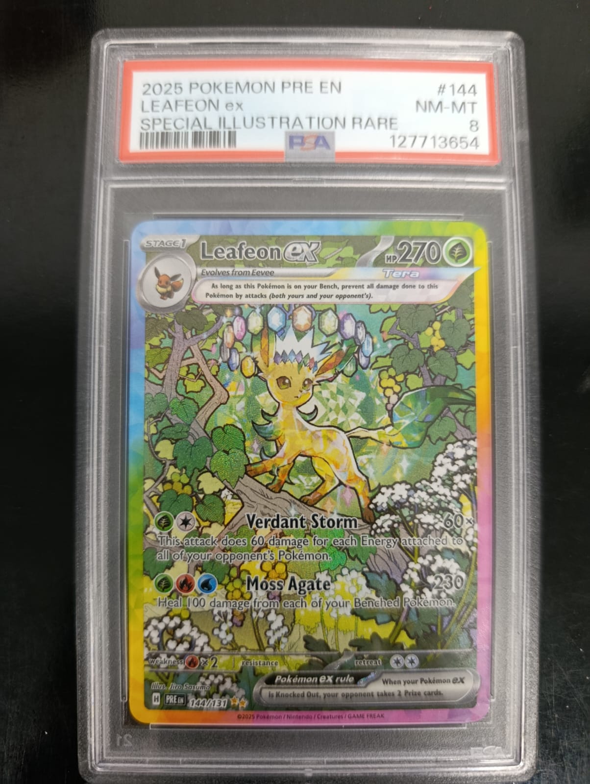 Leafeon ex -PSA 8- (Subasta)