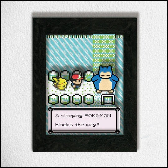 SNORLAX SLEEPING CUADRO (ENTREGA EN 2 SEMANAS)