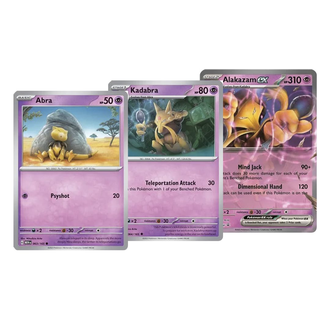 Alakazam ex SVP050 + Abra/Kadabra Promo Kantocards Alakazam ex SVP050 + Abra/Kadabra Promo Kantocards