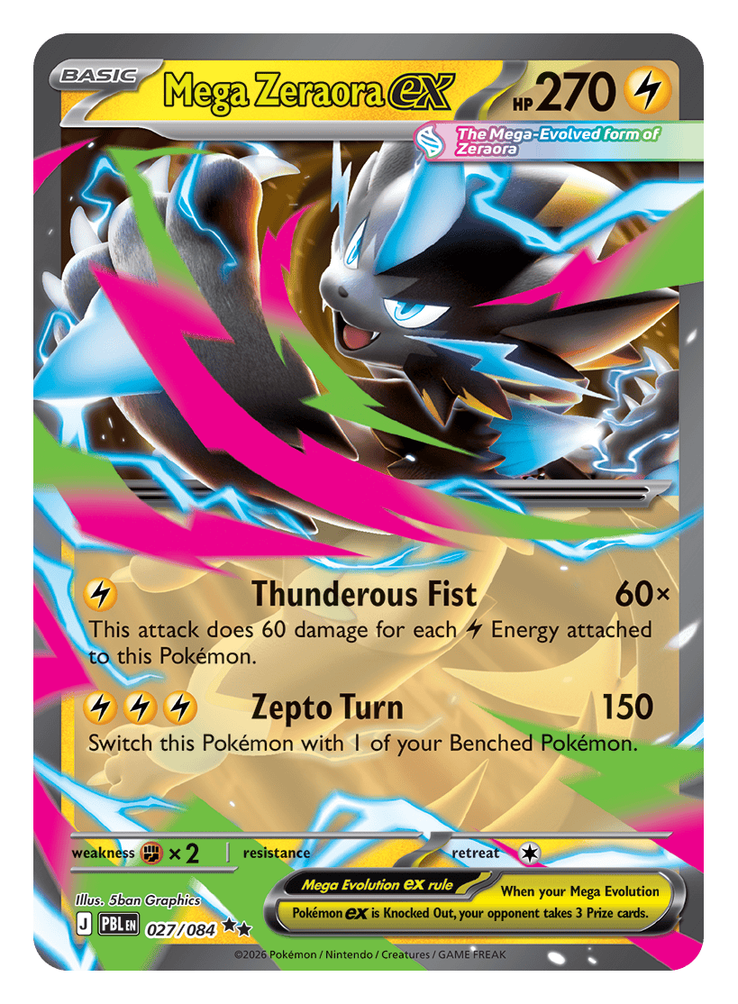 Mega Zeraora ex - 027/084