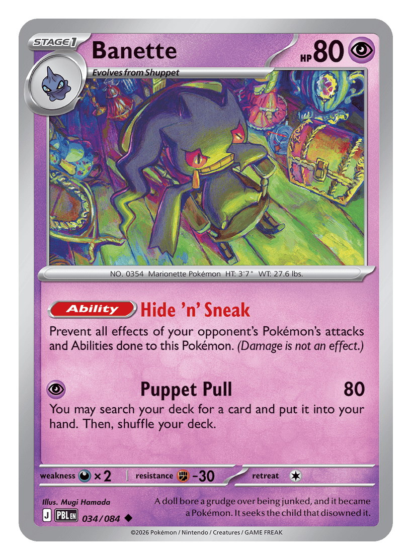 Banette - 034/086 - uncommon