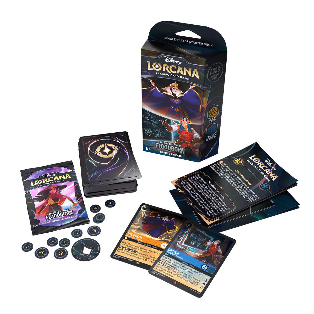 Deck Disney Lorcana Rise of the Floodborn (Amber & Sapphire)-Kantocards