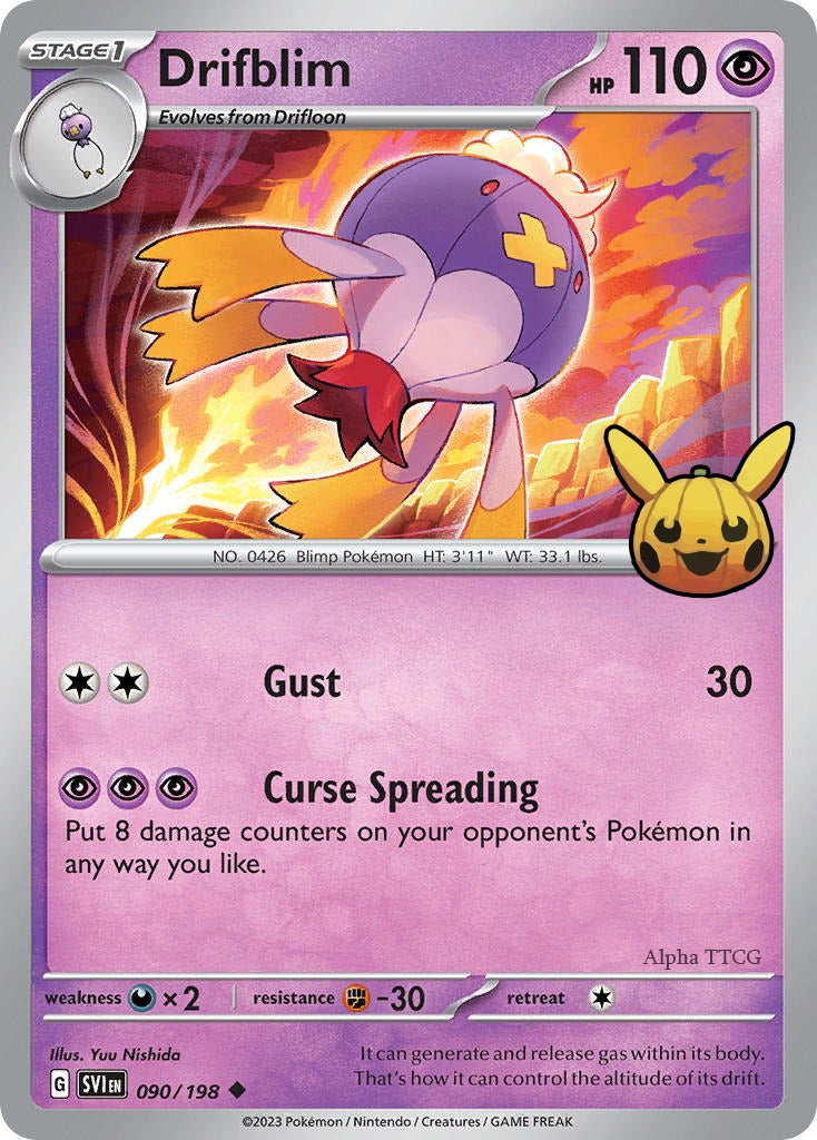 Drifblim 090/198 - Uncommon (Trick or Trade 2023)-Kantocards