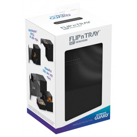 Flip´n´Tray Deck Box 80+ XenoSkin Negra-Kantocards