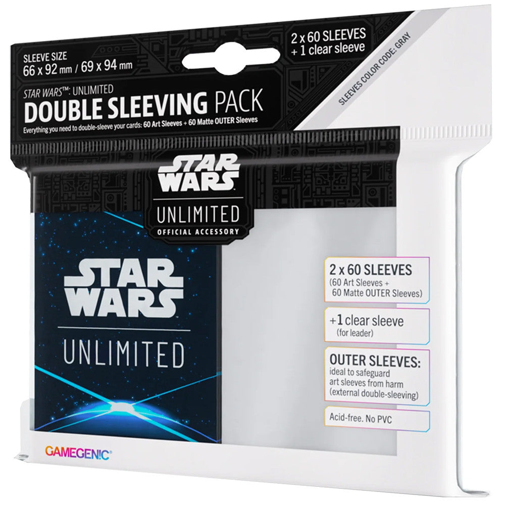 Star Wars Unlimited Art Sleeves Double Sleeving Pack Space Blue-Kantocards