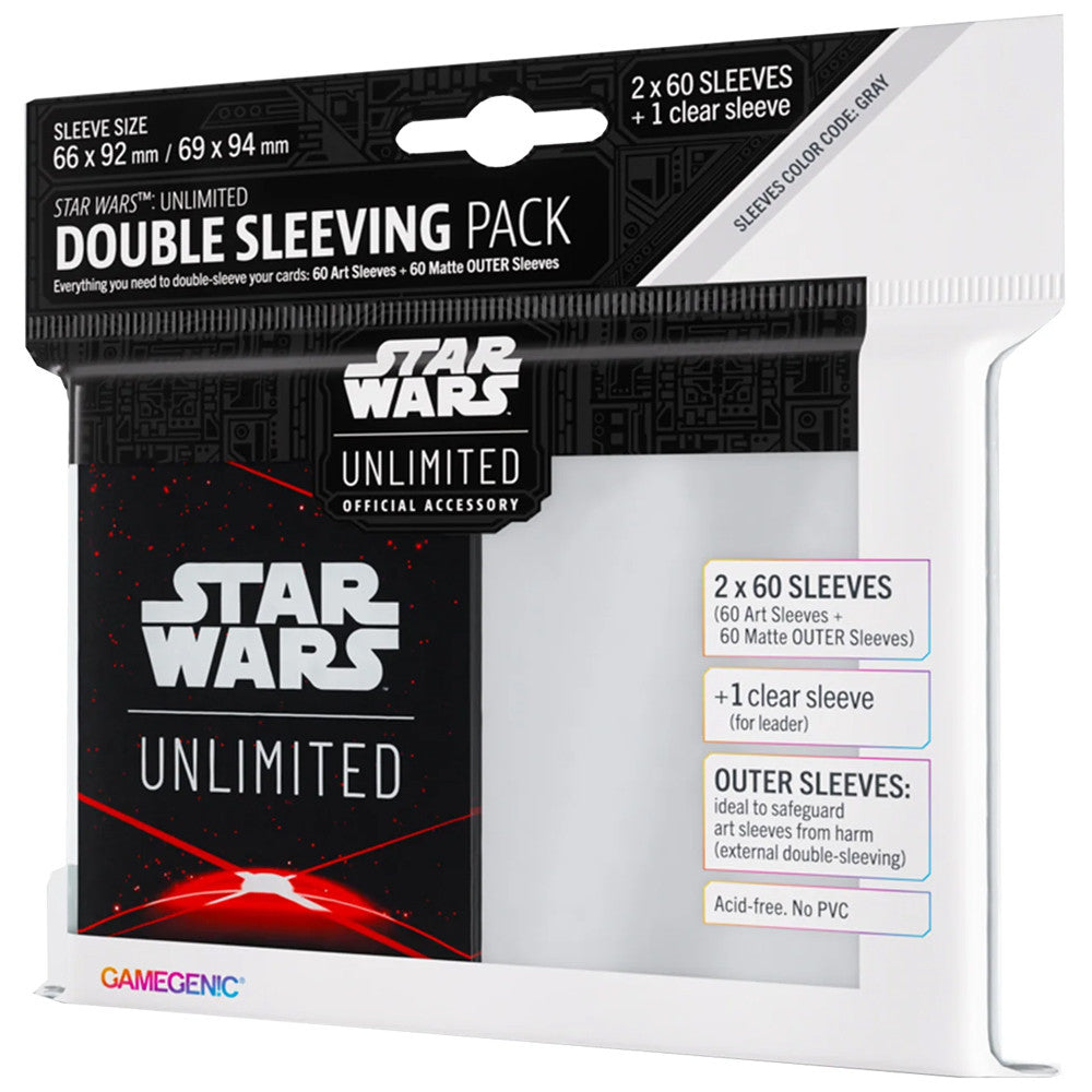 Star Wars Unlimited Art Sleeves Double Sleeving Pack Space Red-Kantocards