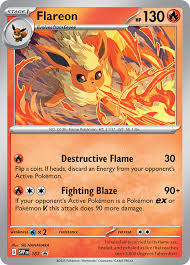Flareon SVP 167 - Prismatic Evolutions-Kantocards