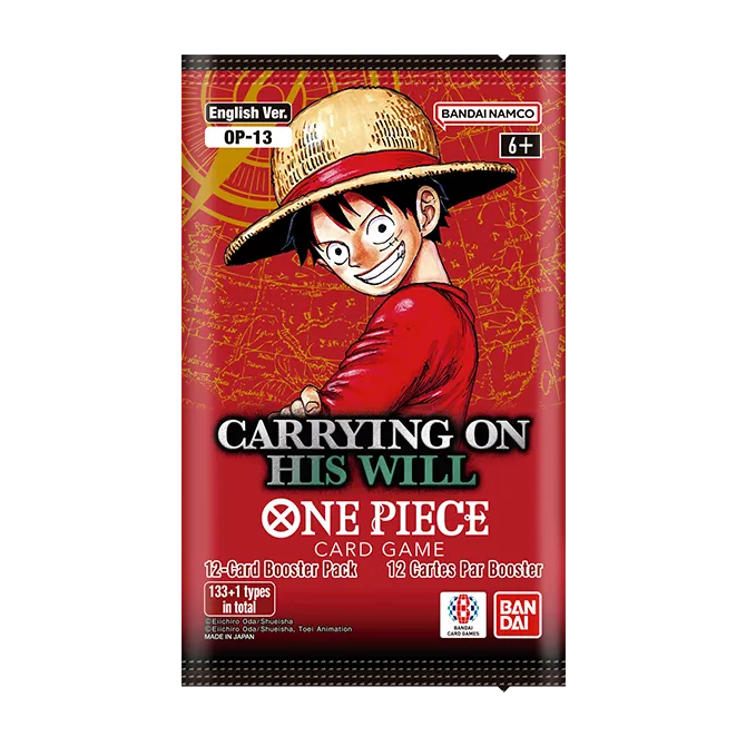 One Piece Card Game: Carrying on His Will -OP13- Booster Display
