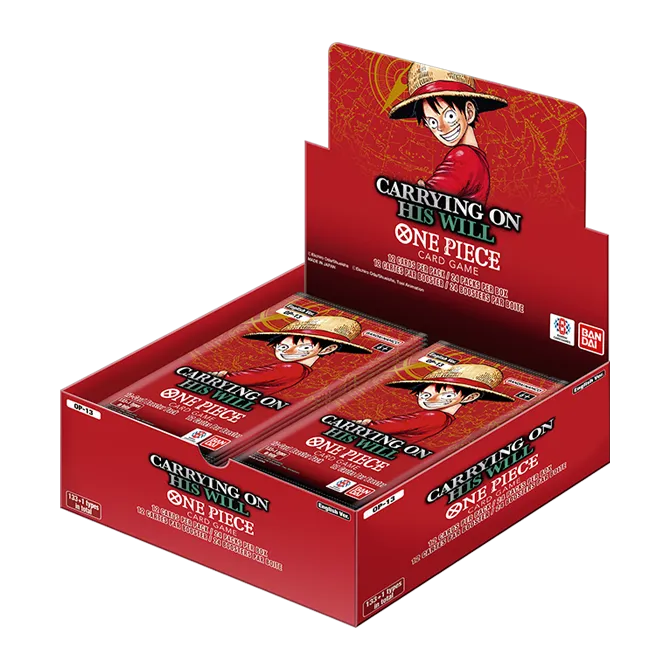 One Piece Card Game: Carrying on His Will -OP13- Booster Display