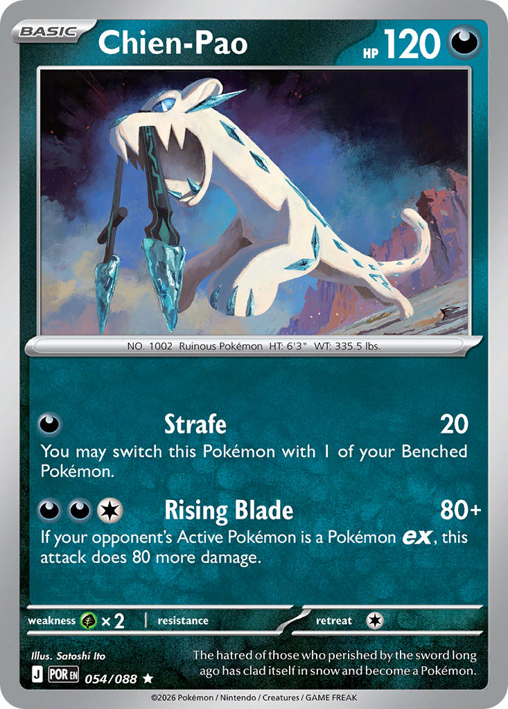 Chien-Pao 054/088 - Rare - Holo