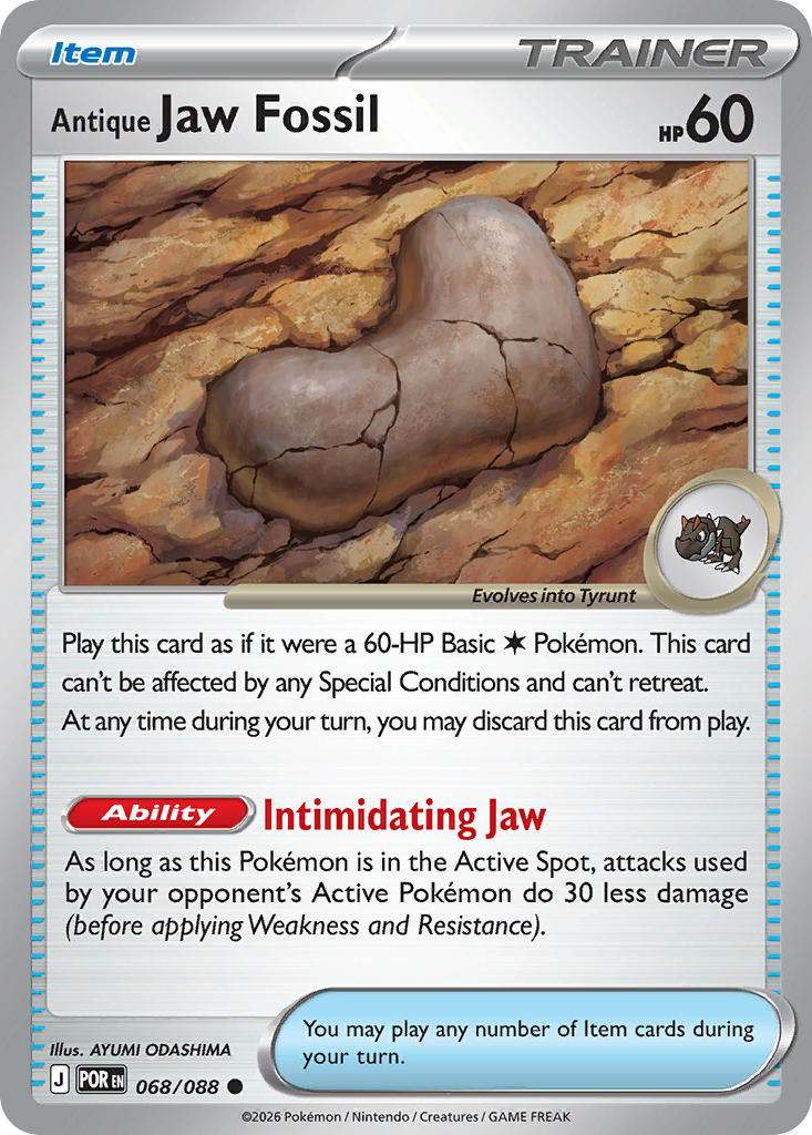 Antique Jaw Fossil 068/088 - Common