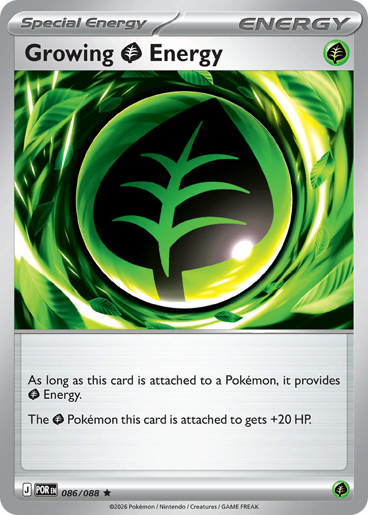 Growing Grass Energy 086/088 - Rare - Holo
