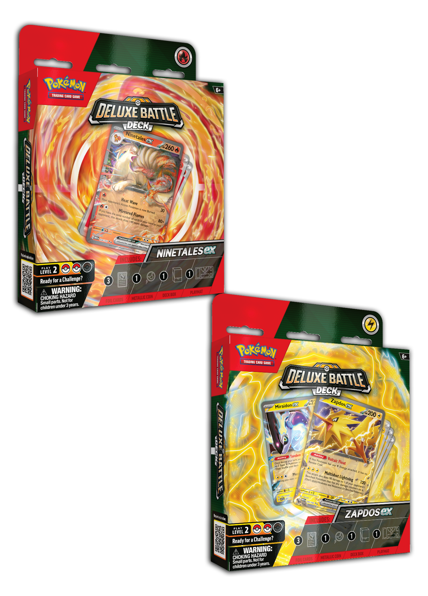 EX DELUXE BATTLE DECK - Ninetales ex / Zapdos ex - (PAR) - Español - Preventa-Kantocards