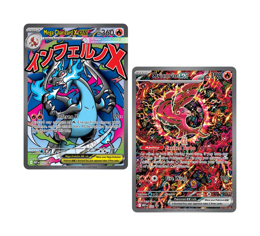 Sobre Sellado de cartas Promo UPC Mega Charizard X ex