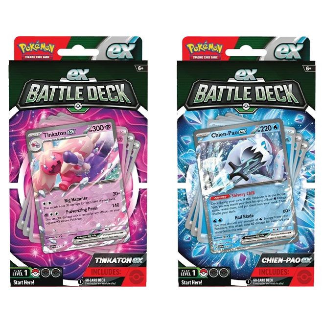 Pokemon TCG: Ex Battle Deck (Chien-Pao ex or Tinkaton ex) - Par (Español)-Kantocards