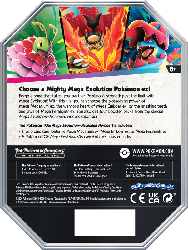 Ascended Heroes Tin (TRIO) (PREVENTA PRÓXIMAMENTE)