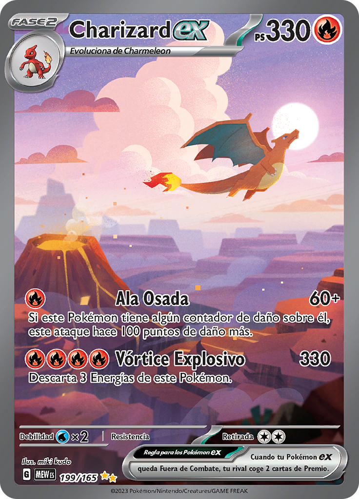 Charizard ex - 199/165 - Special Illustration Rare (Español)-Kantocards
