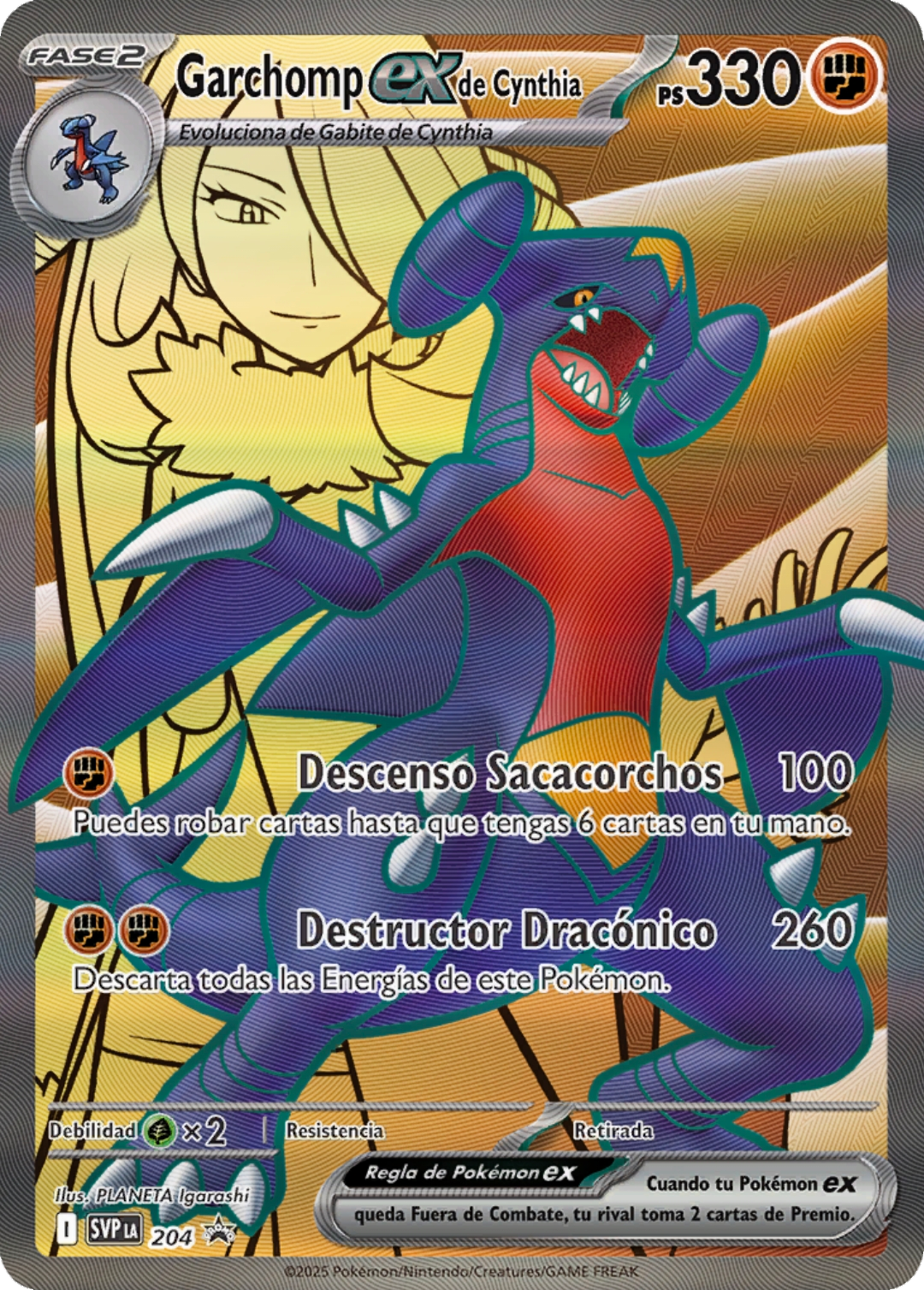 Cynthia's Garchomp ex Premium Collection - ESPAÑOL