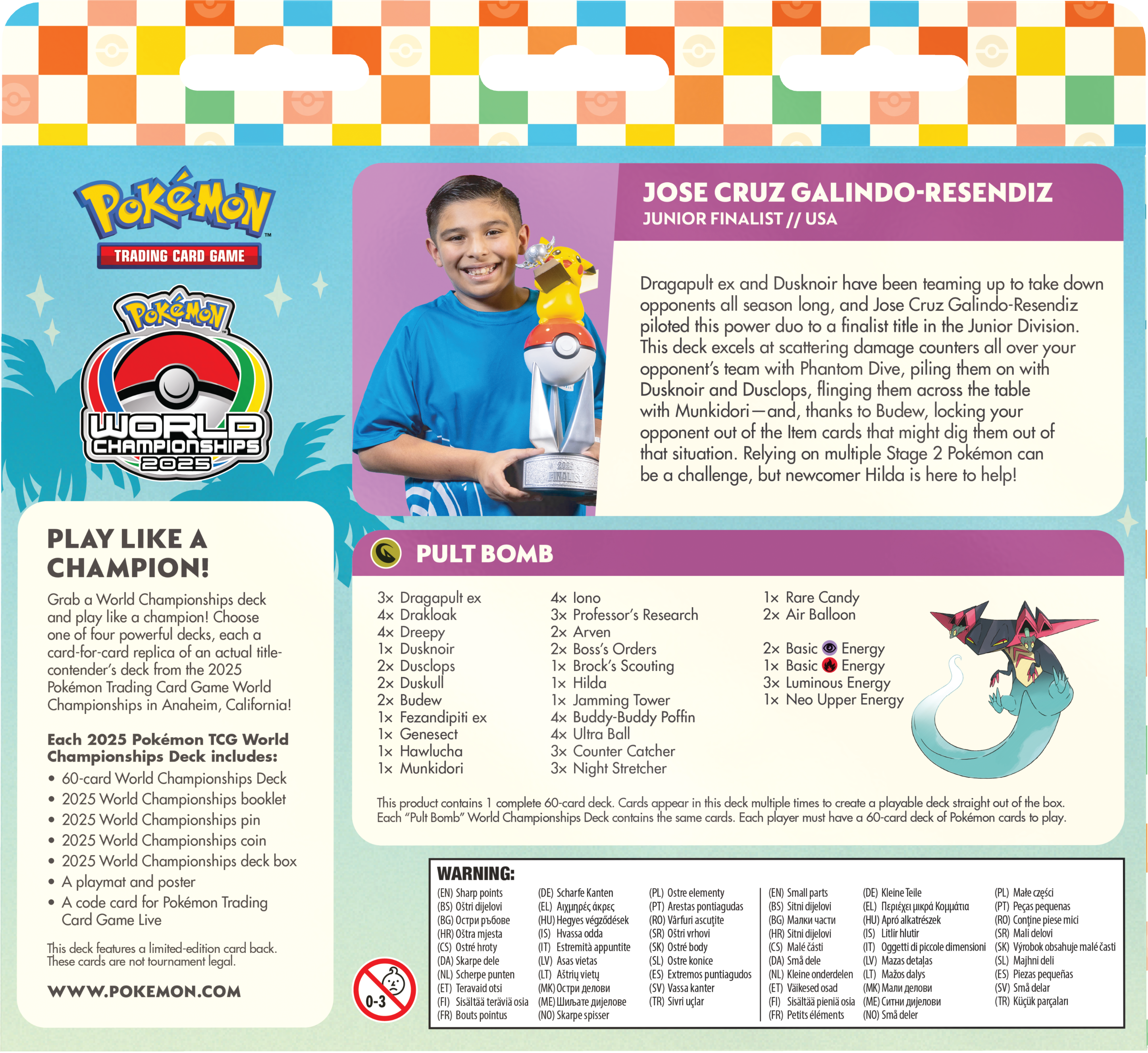 Pokémon World Championships Decks 2025 Anaheim DISPLAY