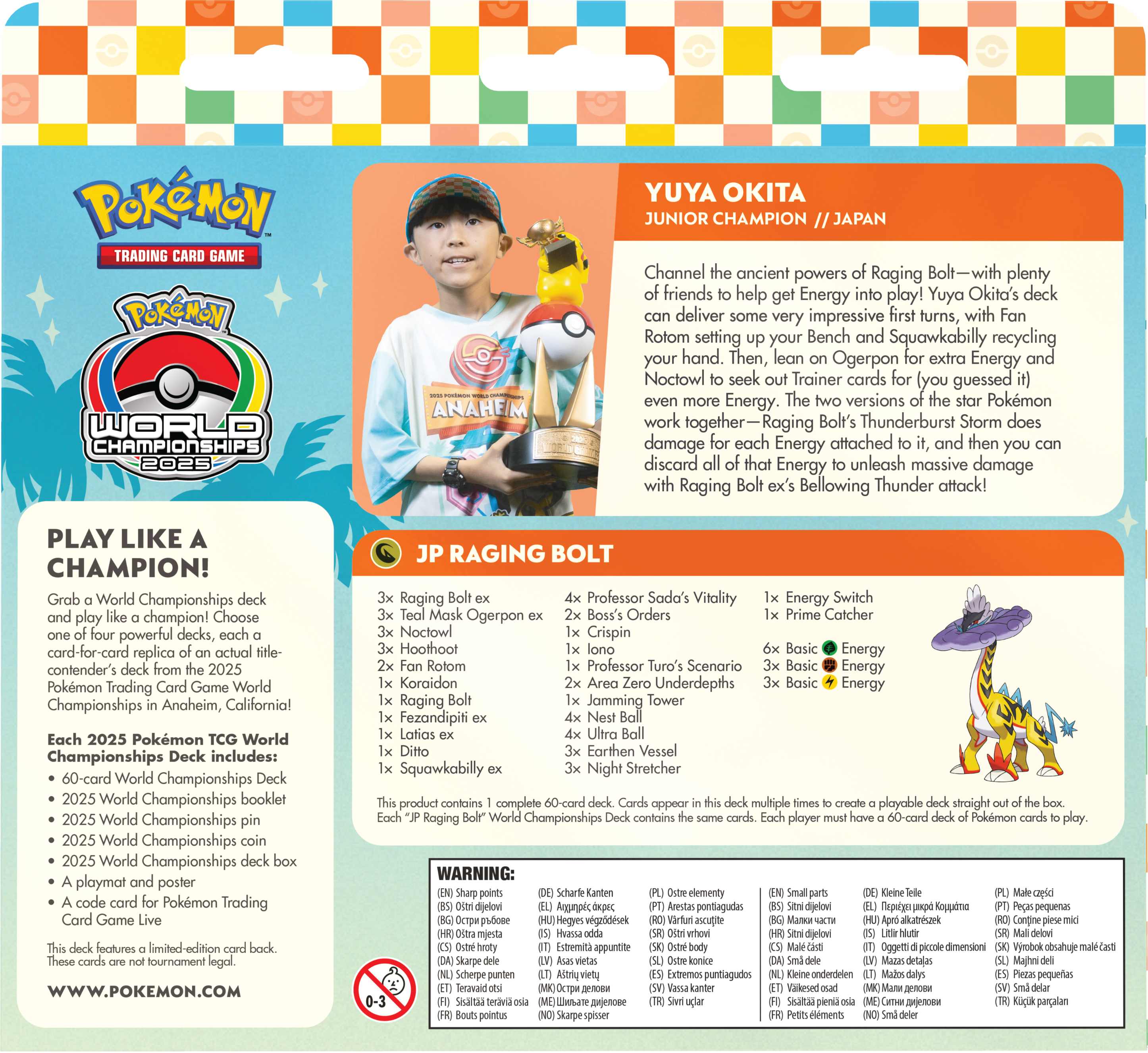 Pokémon World Championships Decks 2025 Anaheim DISPLAY