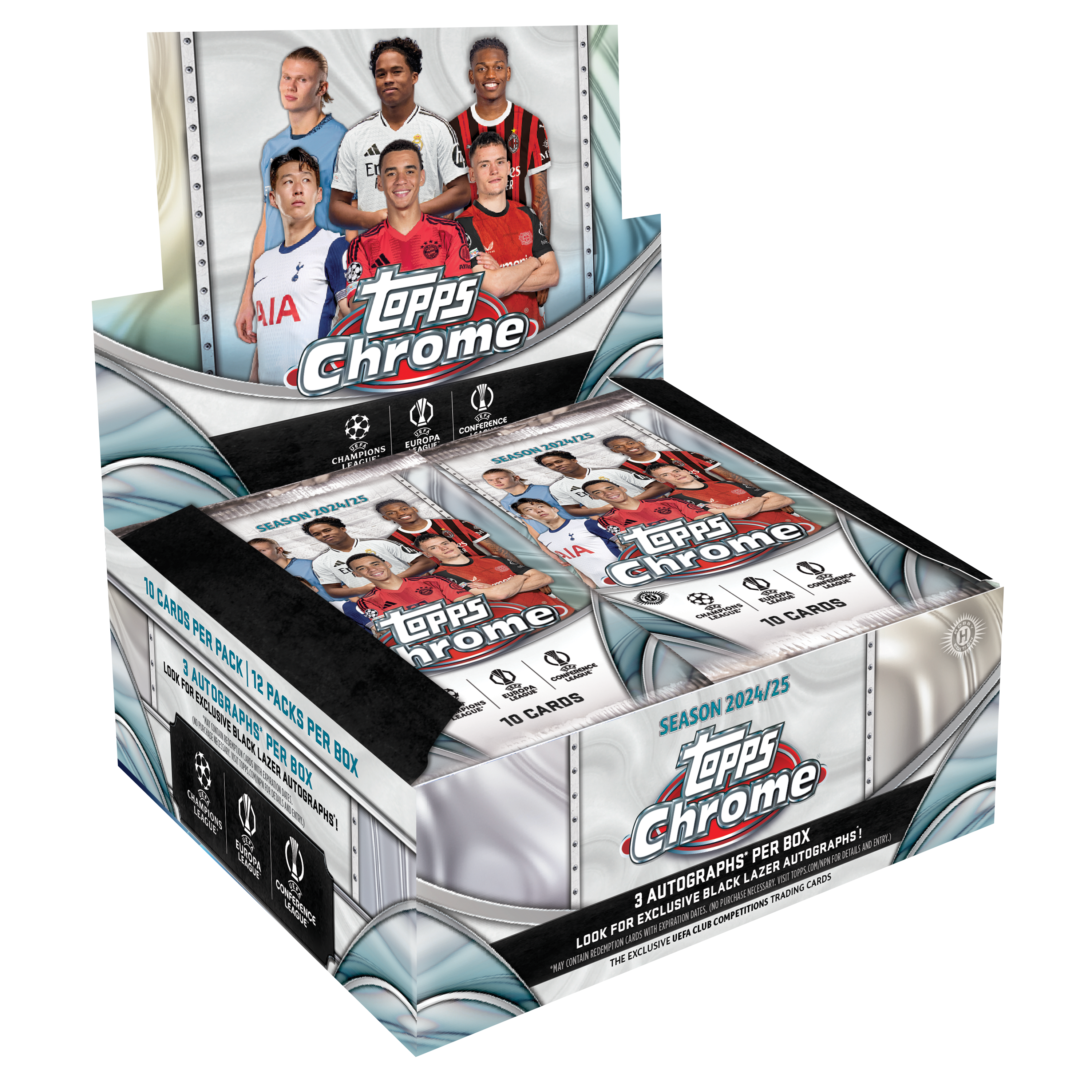 2024-25 Topps Chrome UEFA Club Competitions - Jumbo Box