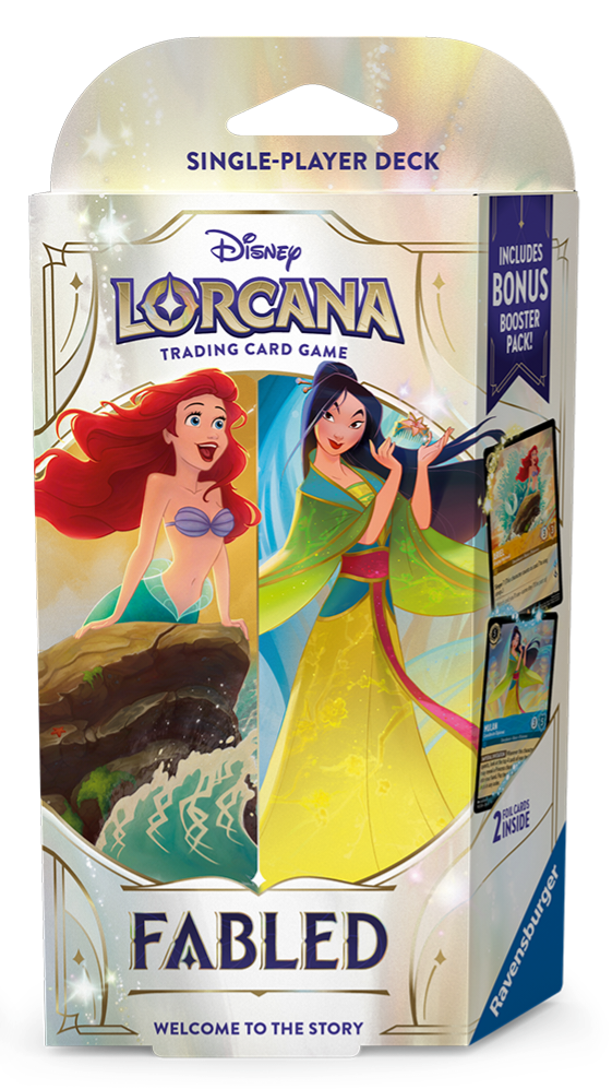 Lorcana: Fabled - Single-Player Deck - (Ariel & Mulan) PREVENTA-Kantocards