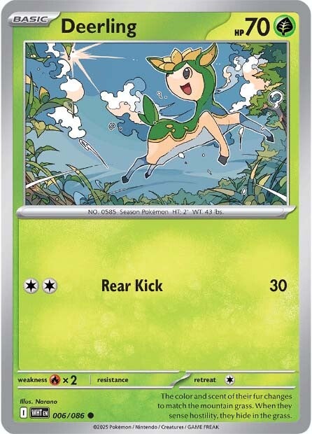 Deerling 006/086 - Common - Reverse Holo-Kantocards