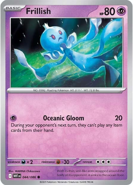 Frillish 044/086 - Common - Reverse Holo-Kantocards